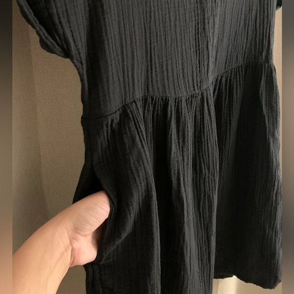 UNIVERSAL THREAD Black Babydoll Dress - Size Medium - Picture 3 of 5